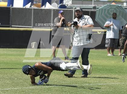 Thumbnail 3 in St. John Bosco vs. Valencia (Battle at the Beach 7-on-7) photogallery.