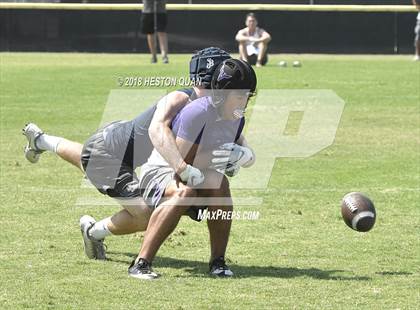 Thumbnail 1 in St. John Bosco vs. Valencia (Battle at the Beach 7-on-7) photogallery.