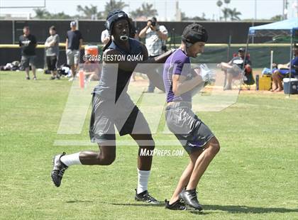 Thumbnail 3 in St. John Bosco vs. Valencia (Battle at the Beach 7-on-7) photogallery.