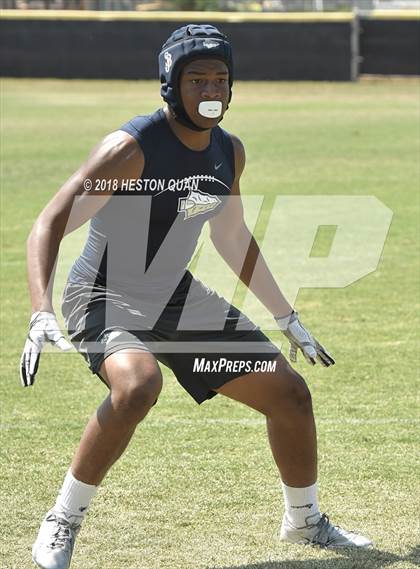 Thumbnail 2 in St. John Bosco vs. Valencia (Battle at the Beach 7-on-7) photogallery.