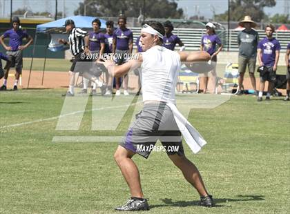 Thumbnail 2 in St. John Bosco vs. Valencia (Battle at the Beach 7-on-7) photogallery.