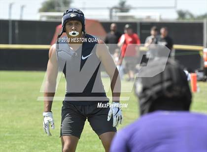 Thumbnail 1 in St. John Bosco vs. Valencia (Battle at the Beach 7-on-7) photogallery.