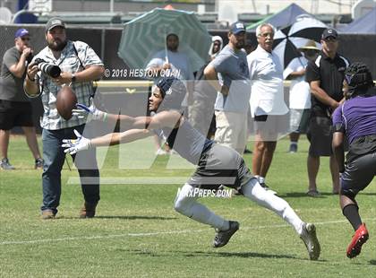 Thumbnail 3 in St. John Bosco vs. Valencia (Battle at the Beach 7-on-7) photogallery.
