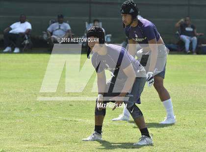 Thumbnail 3 in St. John Bosco vs. Valencia (Battle at the Beach 7-on-7) photogallery.