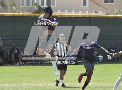 Thumbnail 1 in St. John Bosco vs. Valencia (Battle at the Beach 7-on-7) photogallery.