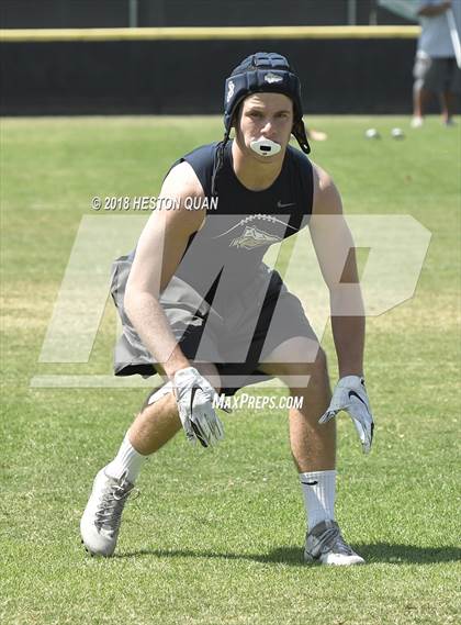Thumbnail 1 in St. John Bosco vs. Valencia (Battle at the Beach 7-on-7) photogallery.