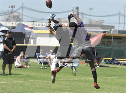 Thumbnail 1 in St. John Bosco vs. Valencia (Battle at the Beach 7-on-7) photogallery.