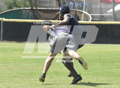 Thumbnail 3 in St. John Bosco vs. Valencia (Battle at the Beach 7-on-7) photogallery.