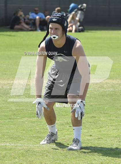 Thumbnail 1 in St. John Bosco vs. Valencia (Battle at the Beach 7-on-7) photogallery.
