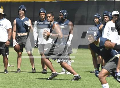 Thumbnail 3 in St. John Bosco vs. Valencia (Battle at the Beach 7-on-7) photogallery.