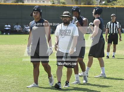 Thumbnail 1 in St. John Bosco vs. Valencia (Battle at the Beach 7-on-7) photogallery.