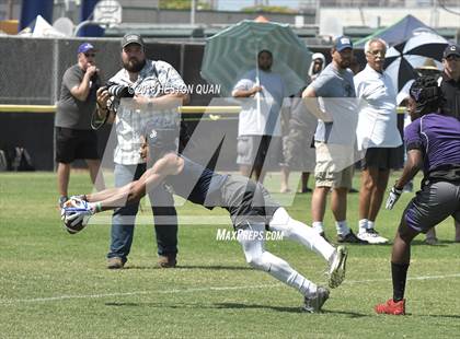 Thumbnail 1 in St. John Bosco vs. Valencia (Battle at the Beach 7-on-7) photogallery.