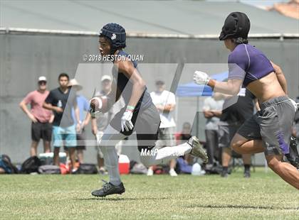 Thumbnail 2 in St. John Bosco vs. Valencia (Battle at the Beach 7-on-7) photogallery.