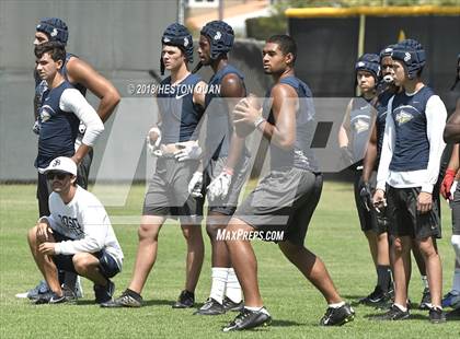 Thumbnail 2 in St. John Bosco vs. Valencia (Battle at the Beach 7-on-7) photogallery.