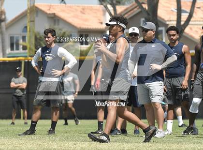 Thumbnail 2 in St. John Bosco vs. Valencia (Battle at the Beach 7-on-7) photogallery.