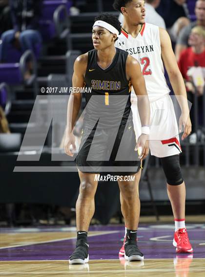 Thumbnail 3 in Simeon vs. Wesleyan Christian Academy (City of Palms Classic) photogallery.
