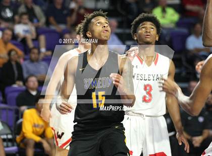 Thumbnail 3 in Simeon vs. Wesleyan Christian Academy (City of Palms Classic) photogallery.