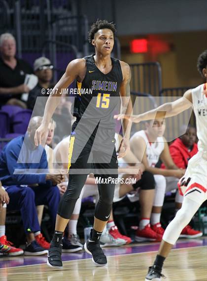 Thumbnail 1 in Simeon vs. Wesleyan Christian Academy (City of Palms Classic) photogallery.