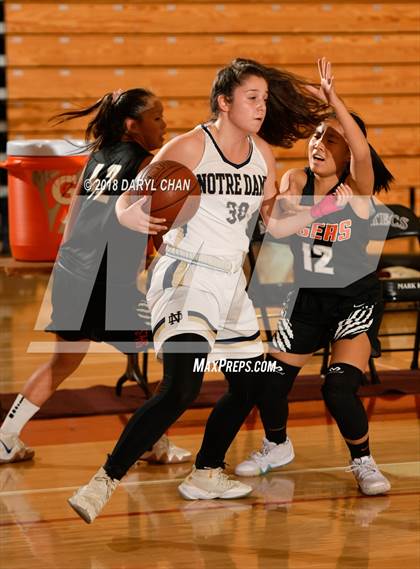 Thumbnail 2 in Notre Dame (SO) vs. South Pasadena (Mark Keppel Tournament) photogallery.