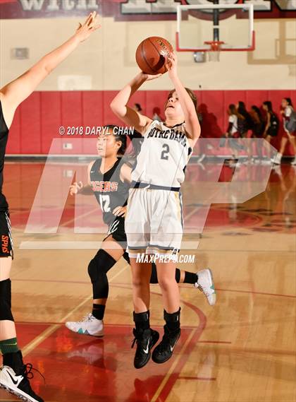Thumbnail 1 in Notre Dame (SO) vs. South Pasadena (Mark Keppel Tournament) photogallery.