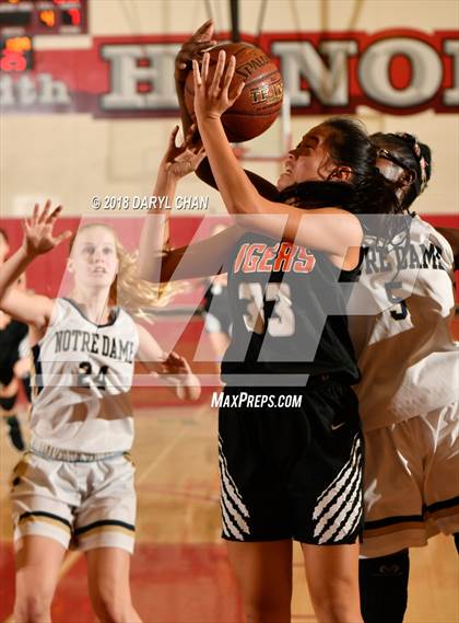 Thumbnail 2 in Notre Dame (SO) vs. South Pasadena (Mark Keppel Tournament) photogallery.