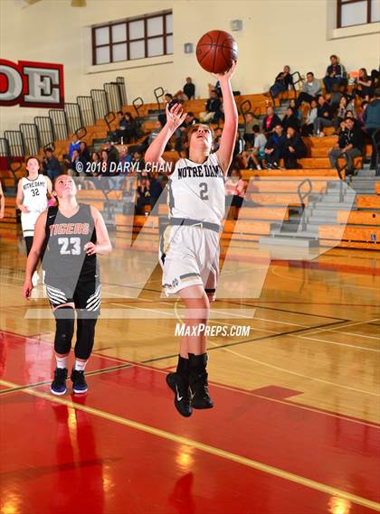 Thumbnail 2 in Notre Dame (SO) vs. South Pasadena (Mark Keppel Tournament) photogallery.