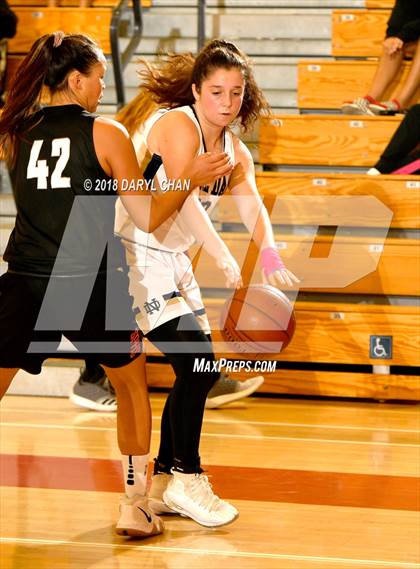 Thumbnail 1 in Notre Dame (SO) vs. South Pasadena (Mark Keppel Tournament) photogallery.