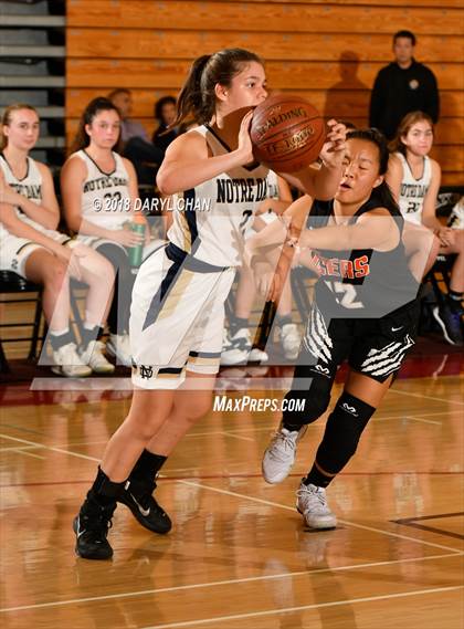 Thumbnail 3 in Notre Dame (SO) vs. South Pasadena (Mark Keppel Tournament) photogallery.
