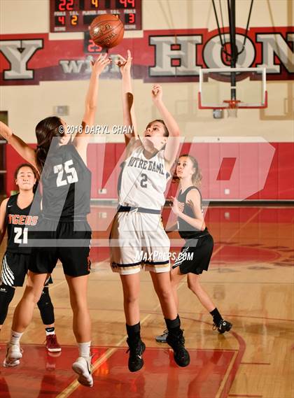 Thumbnail 2 in Notre Dame (SO) vs. South Pasadena (Mark Keppel Tournament) photogallery.
