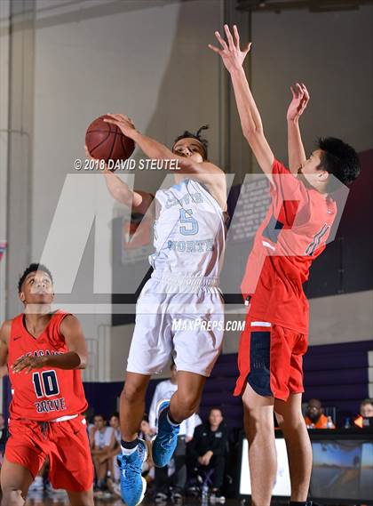 Thumbnail 2 in Pleasant Grove vs. Clovis North (St. Hope Elite Classic) photogallery.