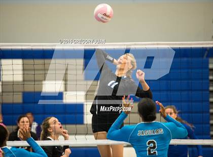 Thumbnail 2 in St. Scholastica vs. Thomas Jefferson (Penguin Volleyball Classic) photogallery.