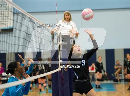 Thumbnail 3 in St. Scholastica vs. Thomas Jefferson (Penguin Volleyball Classic) photogallery.