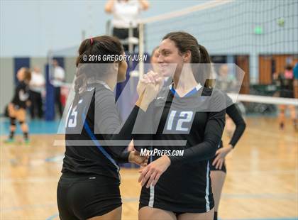 Thumbnail 2 in St. Scholastica vs. Thomas Jefferson (Penguin Volleyball Classic) photogallery.