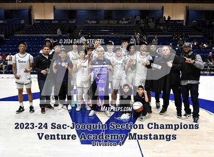 Thumbnail 2 in Natomas vs. Venture Academy (CIF SJS D4 Final) photogallery.