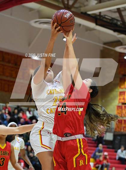 Thumbnail 2 in Rosary Academy @ Cathedral Catholic (CIF SoCal Regional D1 Final) photogallery.