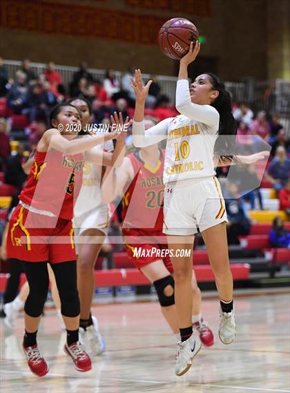 Thumbnail 2 in Rosary Academy @ Cathedral Catholic (CIF SoCal Regional D1 Final) photogallery.