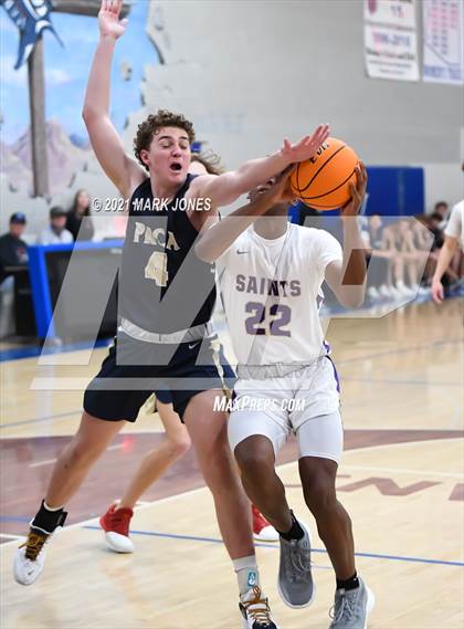 Thumbnail 1 in Pusch Ridge Christian Academy vs. Notre Dame Prep (Valley Christian Boys Basketball Thanksgiving Tournament) photogallery.
