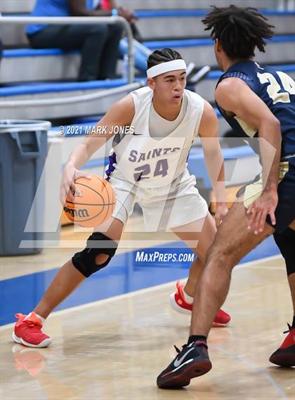 Thumbnail 3 in Pusch Ridge Christian Academy vs. Notre Dame Prep (Valley Christian Boys Basketball Thanksgiving Tournament) photogallery.