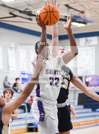 Thumbnail 2 in Pusch Ridge Christian Academy vs. Notre Dame Prep (Valley Christian Boys Basketball Thanksgiving Tournament) photogallery.