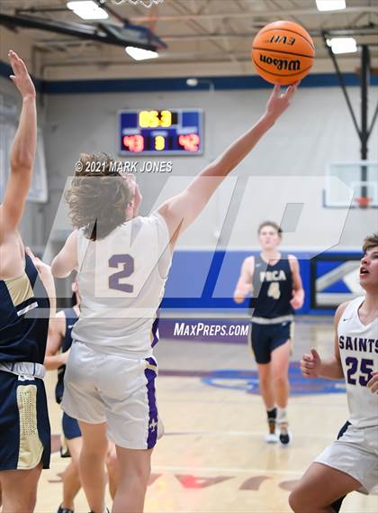 Thumbnail 3 in Pusch Ridge Christian Academy vs. Notre Dame Prep (Valley Christian Boys Basketball Thanksgiving Tournament) photogallery.