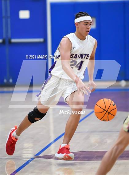 Thumbnail 1 in Pusch Ridge Christian Academy vs. Notre Dame Prep (Valley Christian Boys Basketball Thanksgiving Tournament) photogallery.