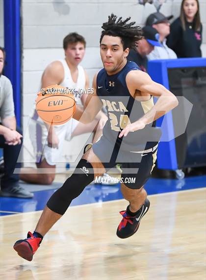 Thumbnail 2 in Pusch Ridge Christian Academy vs. Notre Dame Prep (Valley Christian Boys Basketball Thanksgiving Tournament) photogallery.