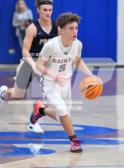 Thumbnail 1 in Pusch Ridge Christian Academy vs. Notre Dame Prep (Valley Christian Boys Basketball Thanksgiving Tournament) photogallery.