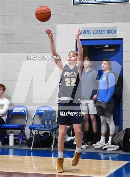 Thumbnail 1 in Pusch Ridge Christian Academy vs. Notre Dame Prep (Valley Christian Boys Basketball Thanksgiving Tournament) photogallery.