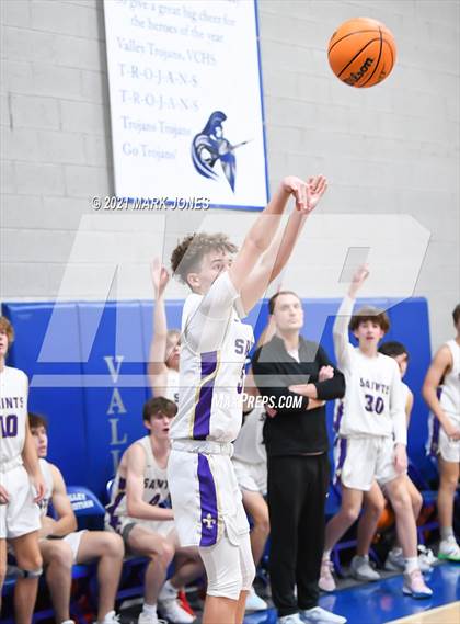 Thumbnail 3 in Pusch Ridge Christian Academy vs. Notre Dame Prep (Valley Christian Boys Basketball Thanksgiving Tournament) photogallery.