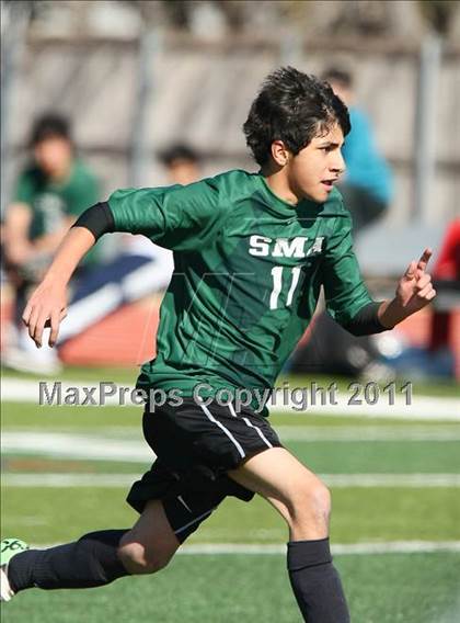 Thumbnail 2 in San Marcos Baptist Academy @ Prince of Peace (TAPPS Division lll Regional Final) photogallery.