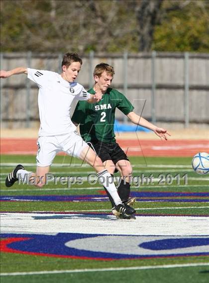 Thumbnail 1 in San Marcos Baptist Academy @ Prince of Peace (TAPPS Division lll Regional Final) photogallery.