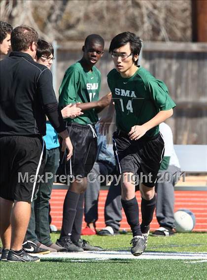 Thumbnail 2 in San Marcos Baptist Academy @ Prince of Peace (TAPPS Division lll Regional Final) photogallery.