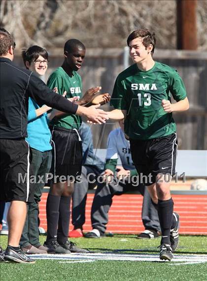 Thumbnail 1 in San Marcos Baptist Academy @ Prince of Peace (TAPPS Division lll Regional Final) photogallery.