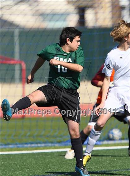 Thumbnail 1 in San Marcos Baptist Academy @ Prince of Peace (TAPPS Division lll Regional Final) photogallery.